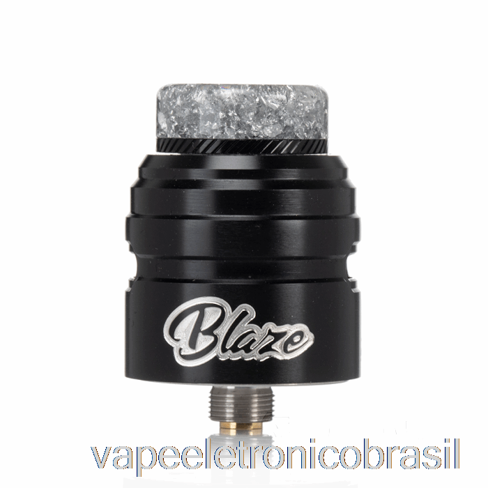 Vape Recarregável Thunderhead Creations Blaze Solo 24mm BF RDA Silver Black